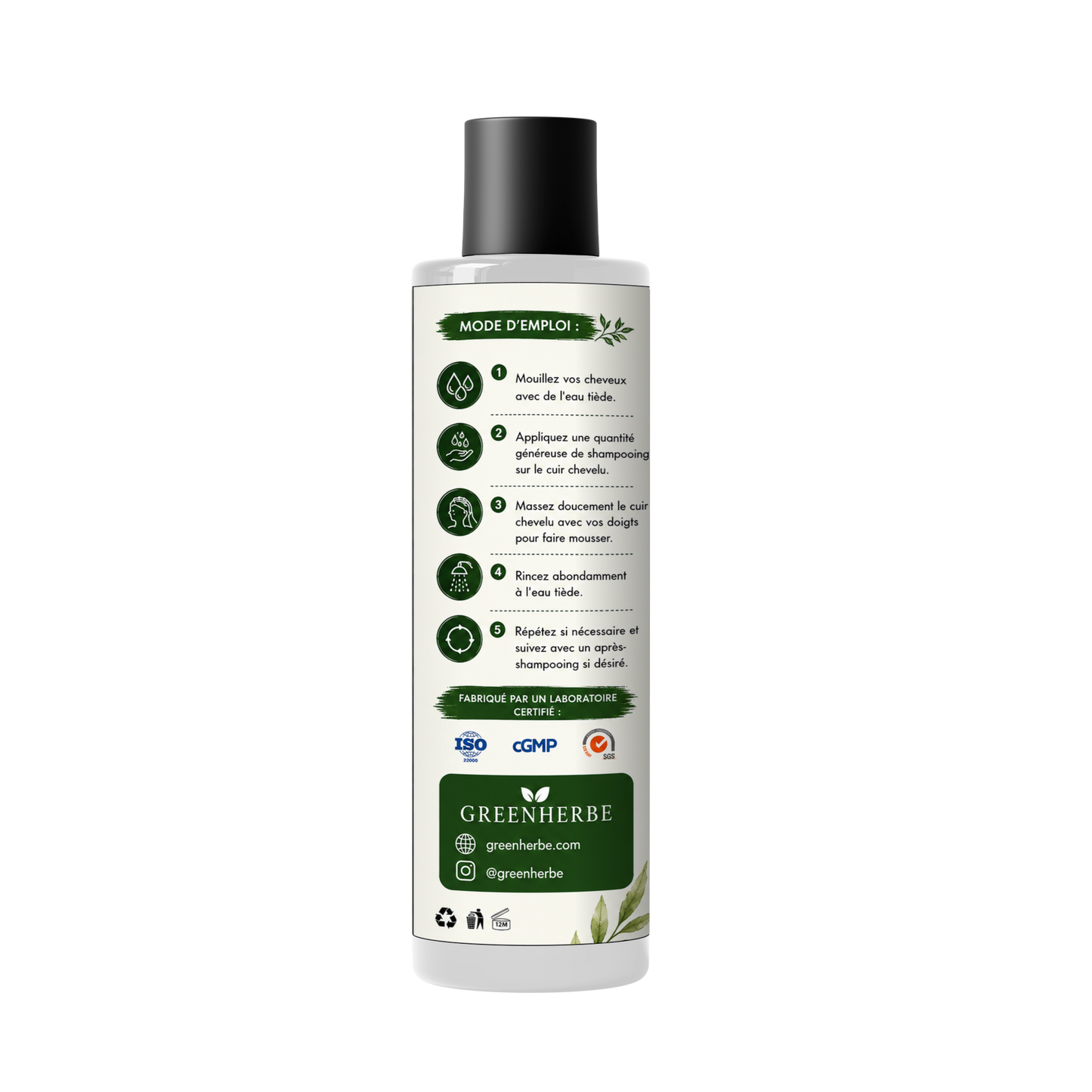 GreenHerbe – Shampoing Anti-Chute Cheveux