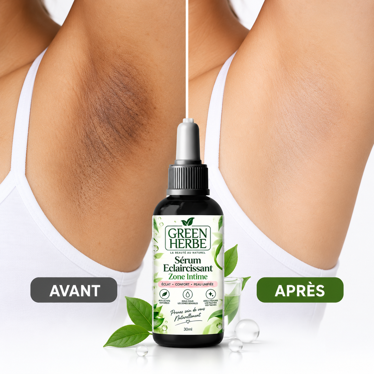 GREEN HERBE — SÉRUM ÉCLAIRCISSANT ZONE INTIME