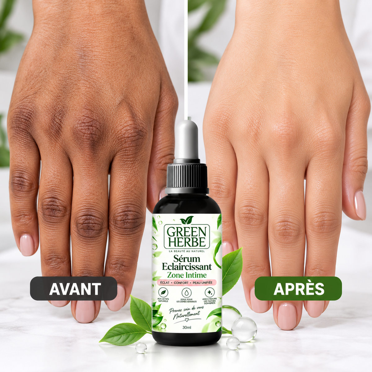 GREEN HERBE — SÉRUM ÉCLAIRCISSANT ZONE INTIME