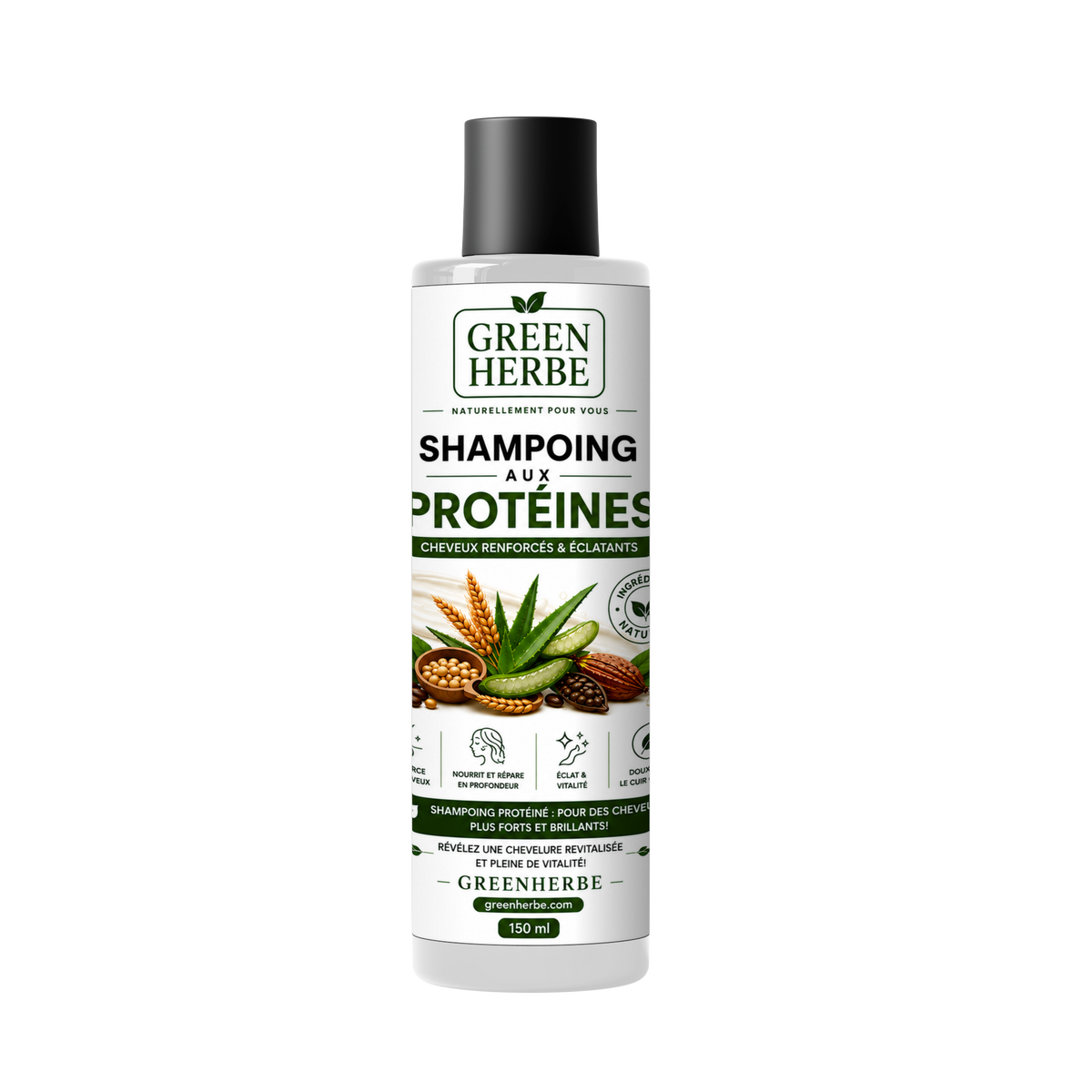 GreenHerbe Shampoing aux Protéines