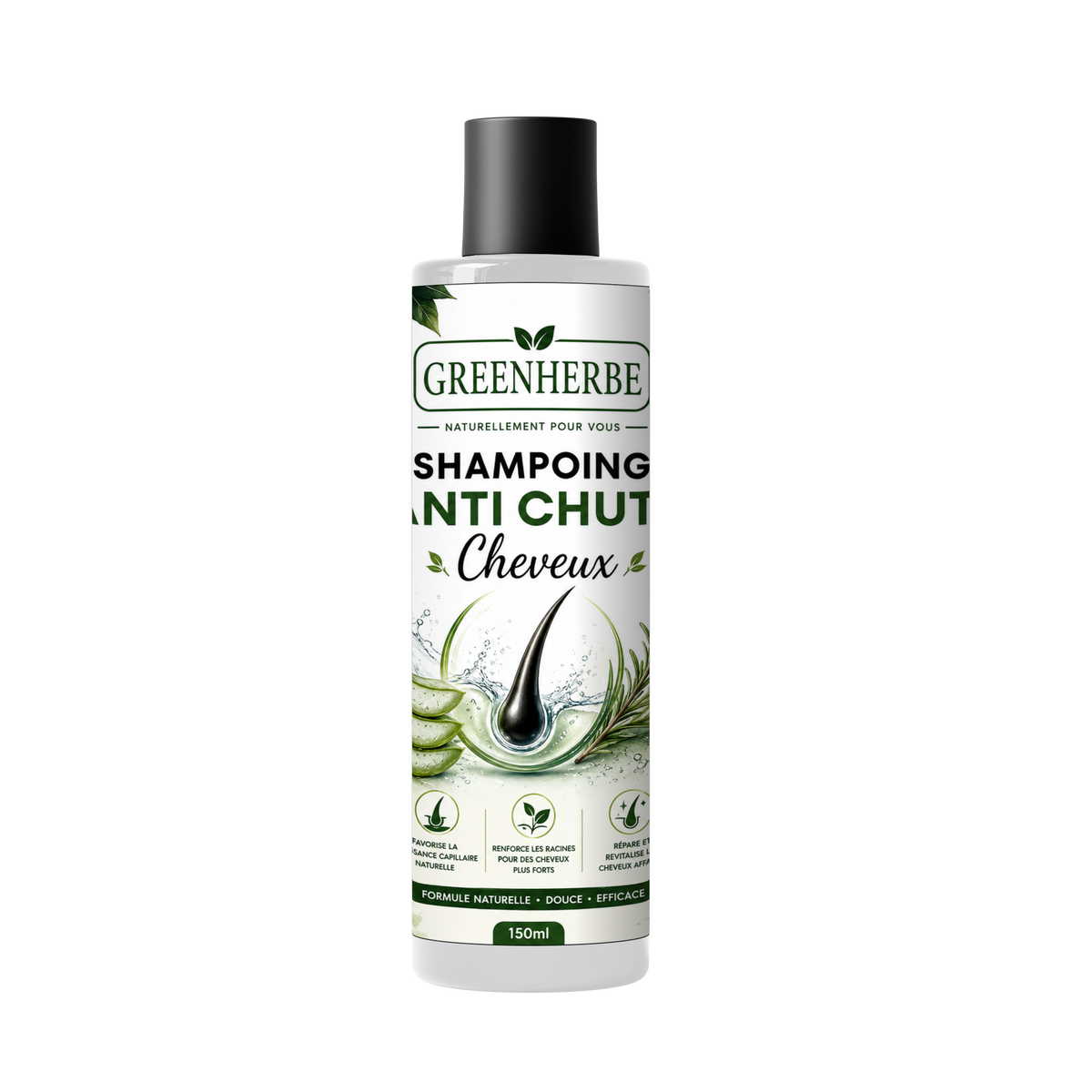 GreenHerbe – Shampoing Anti-Chute Cheveux